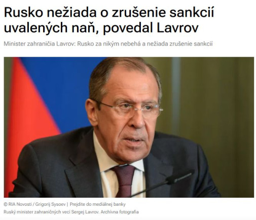 Hm... nepodmieňovali prímerie s UA zrušením sankcii, šašci?